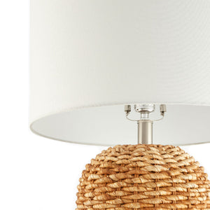   Modern European furniture - Rattan White Cotton Table Lamp - www.oroa.com | Oroa.com