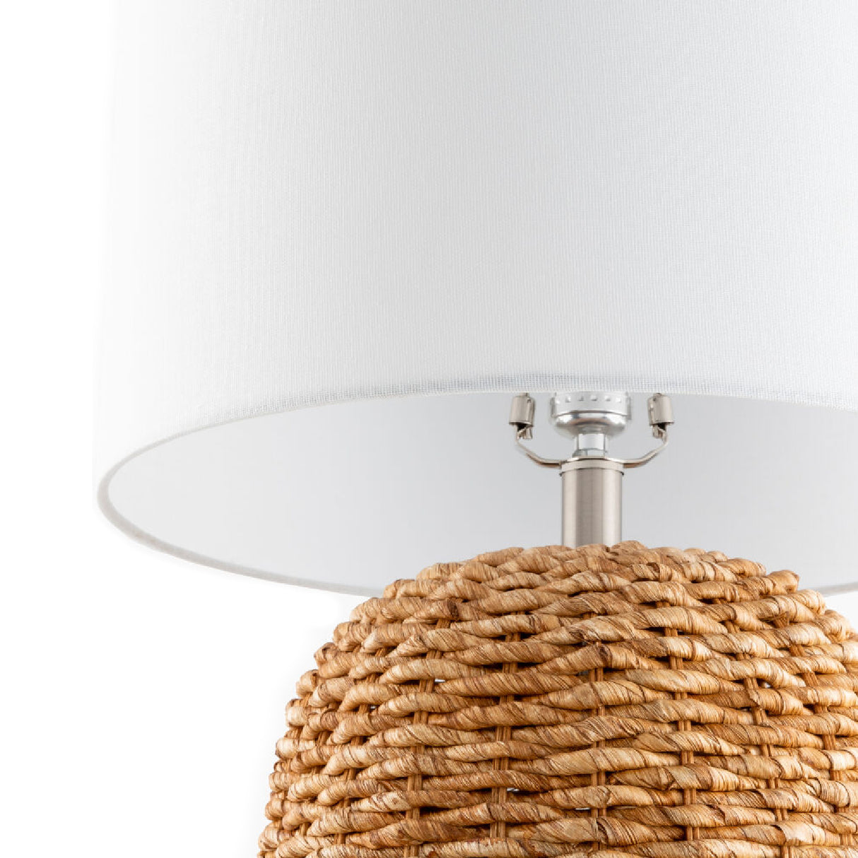   Modern European furniture - Rattan White Cotton Table Lamp - www.oroa.com | Oroa.com