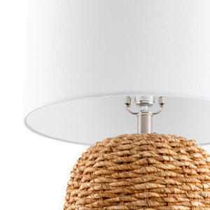   Modern European furniture - Rattan White Cotton Table Lamp - www.oroa.com | Oroa.com
