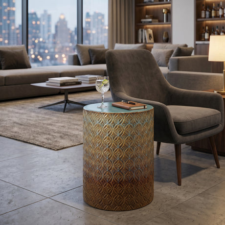   Modern European furniture - Carved Pattern Ceramic Garden Stool - www.oroa.com | Oroa.com