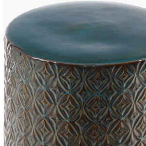   Modern European furniture - Carved Pattern Ceramic Garden Stool - www.oroa.com | Oroa.com
