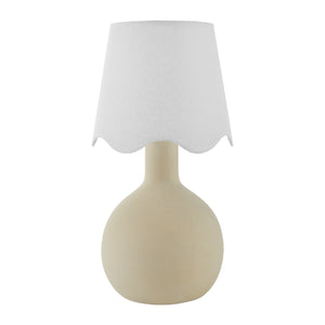   Modern European furniture - Wavy-Edge Rattan Ceramic Table Lamp - www.oroa.com | Oroa.com