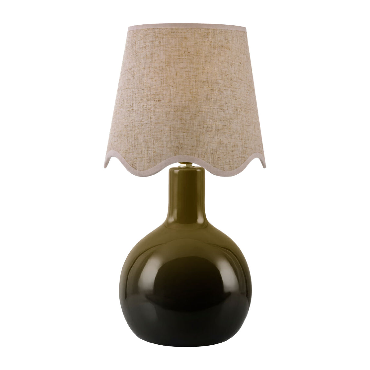   Modern European furniture - Wavy-Edge Rattan Ceramic Table Lamp - www.oroa.com | Oroa.com