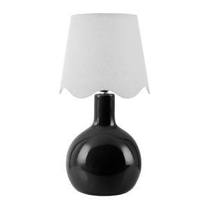   Modern European furniture - Wavy-Edge Rattan Ceramic Table Lamp - www.oroa.com | Oroa.com