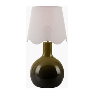   Modern European furniture - Wavy-Edge Rattan Ceramic Table Lamp - www.oroa.com | Oroa.com