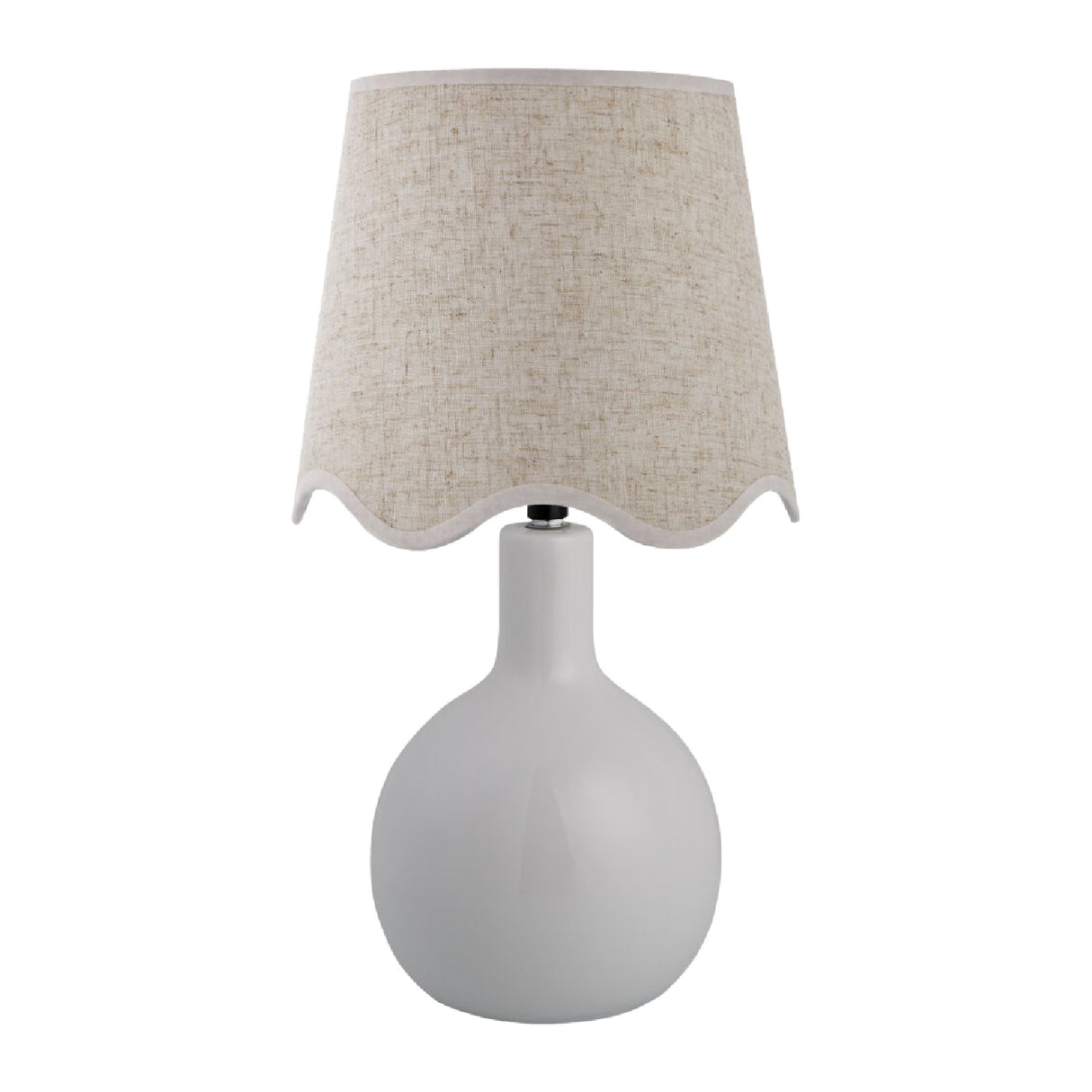  Modern European furniture - Wavy-Edge Rattan Ceramic Table Lamp - www.oroa.com | Oroa.com