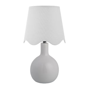   Modern European furniture - Wavy-Edge Rattan Ceramic Table Lamp - www.oroa.com | Oroa.com