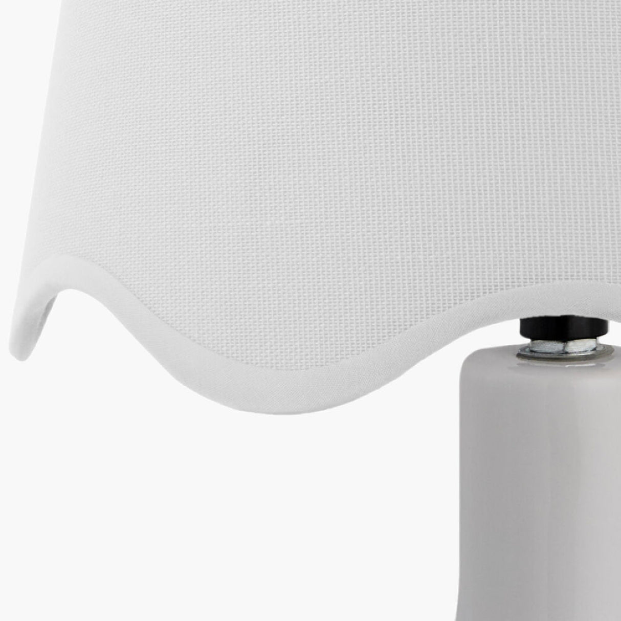   Modern European furniture - Wavy-Edge Rattan Ceramic Table Lamp - www.oroa.com | Oroa.com