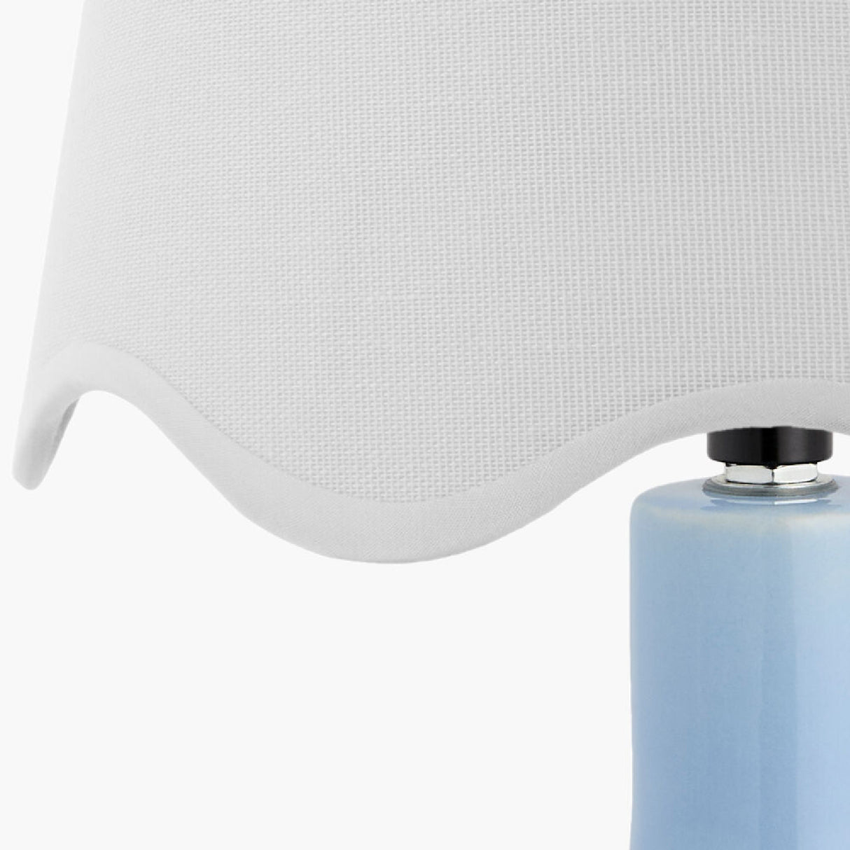   Modern European furniture - Wavy-Edge Rattan Ceramic Table Lamp - www.oroa.com | Oroa.com