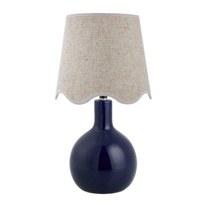   Modern European furniture - Wavy-Edge Rattan Ceramic Table Lamp - www.oroa.com | Oroa.com