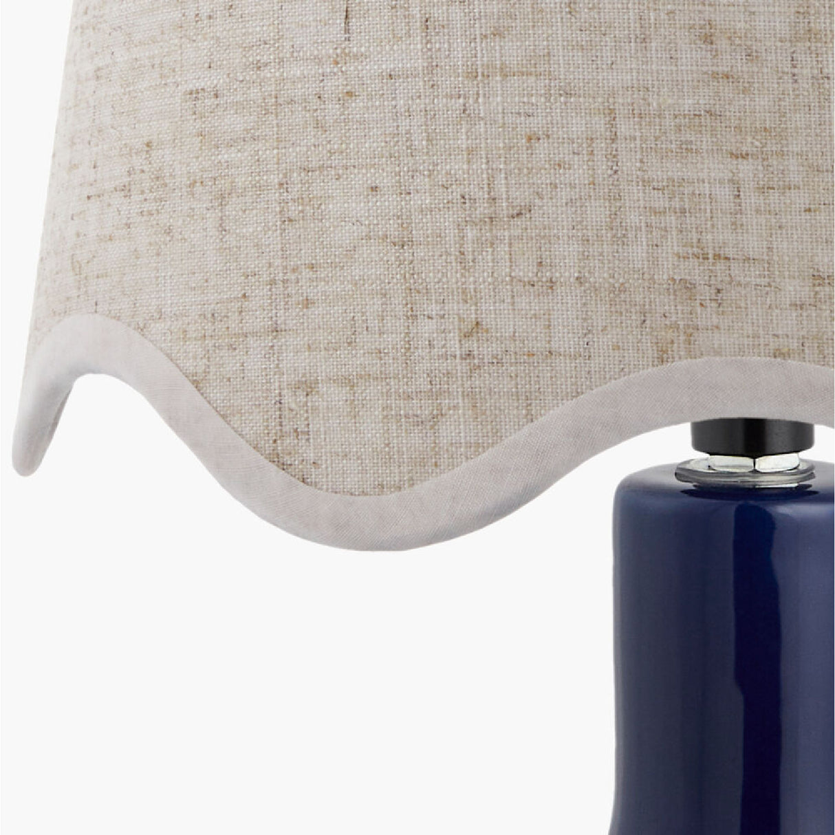   Modern European furniture - Wavy-Edge Rattan Ceramic Table Lamp - www.oroa.com | Oroa.com