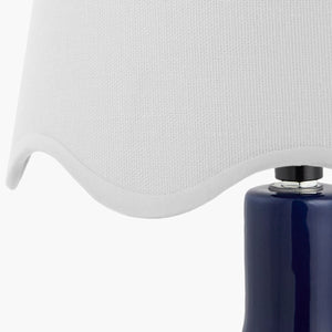   Modern European furniture - Wavy-Edge Rattan Ceramic Table Lamp - www.oroa.com | Oroa.com