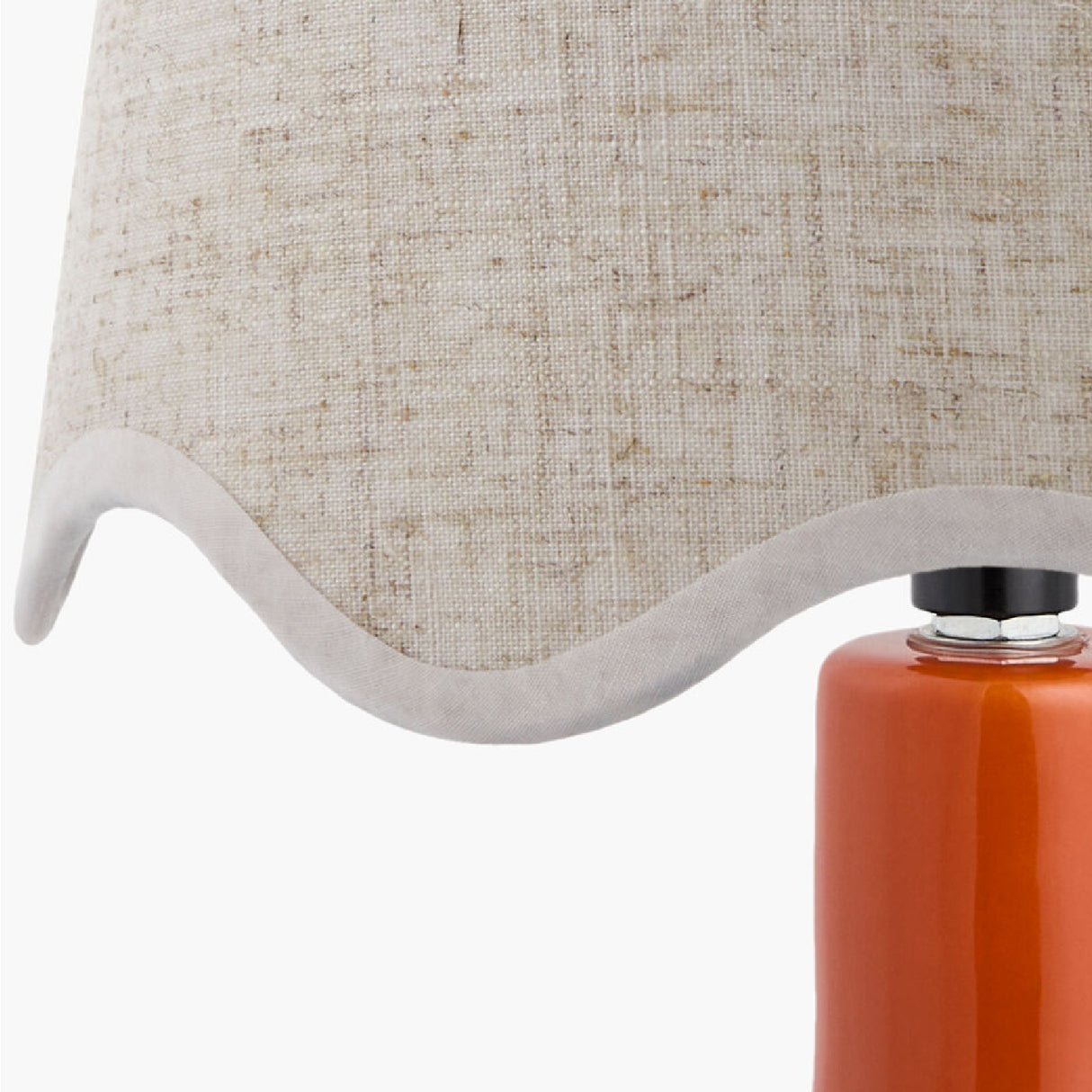   Modern European furniture - Wavy-Edge Rattan Ceramic Table Lamp - www.oroa.com | Oroa.com