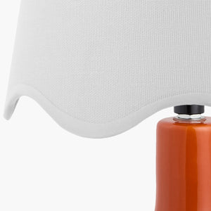   Modern European furniture - Wavy-Edge Rattan Ceramic Table Lamp - www.oroa.com | Oroa.com