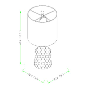  Modern European furniture - Ivory Linen Ceramic Table Lamp - www.oroa.com | Oroa.com