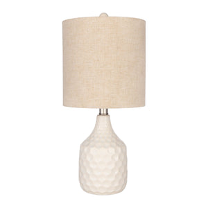   Modern European furniture - Ivory Linen Ceramic Table Lamp - www.oroa.com | Oroa.com