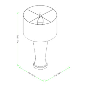   Modern European furniture - Gray Concrete Accent Table Lamp - www.oroa.com | Oroa.com