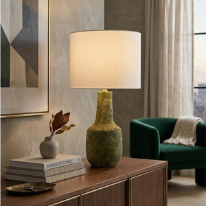   Modern European furniture - Rustic Green Ceramic Table Lamp - www.oroa.com | Oroa.com