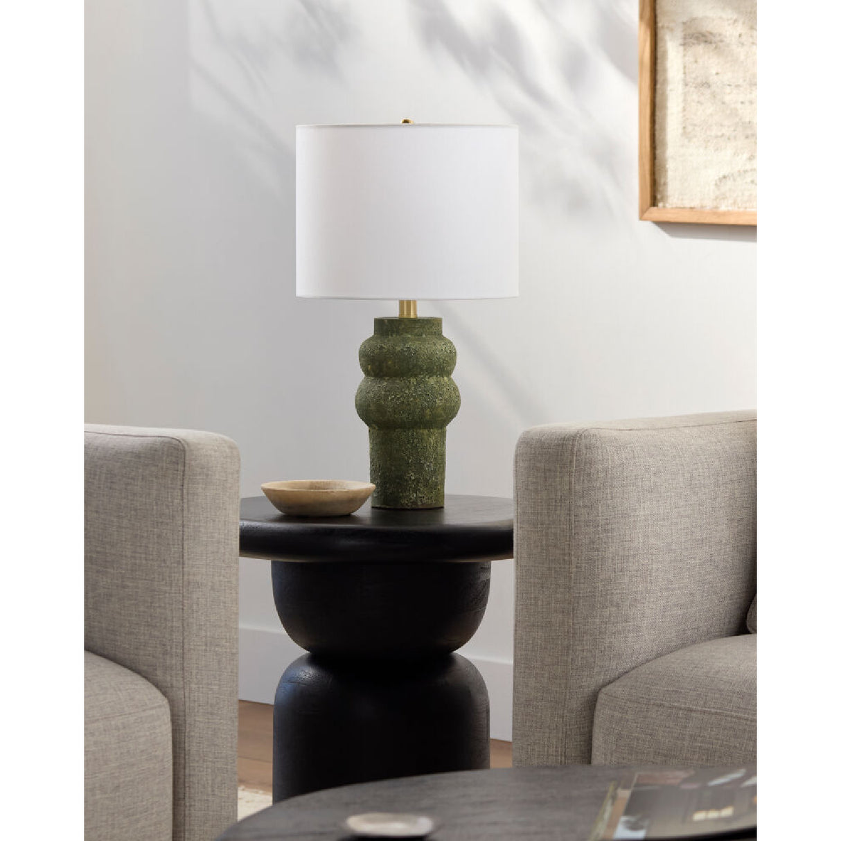   Modern European furniture - Rustic Green Ceramic Table Lamp - www.oroa.com | Oroa.com