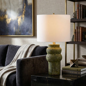   Modern European furniture - Rustic Green Ceramic Table Lamp - www.oroa.com | Oroa.com