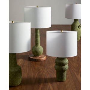   Modern European furniture - Rustic Green Ceramic Table Lamp - www.oroa.com | Oroa.com