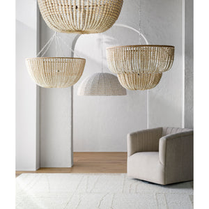   Modern European furniture - Cream Beaded Pendant Lamp - www.oroa.com | Oroa.com