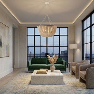   Modern European furniture - Cream Beaded Pendant Lamp - www.oroa.com | Oroa.com