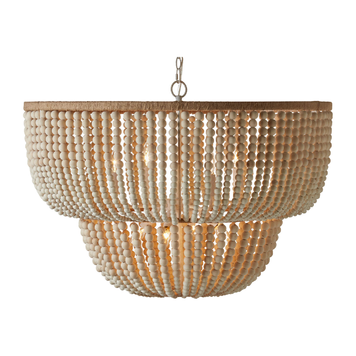   Modern European furniture - Cream Beaded Pendant Light - www.oroa.com | Oroa.com