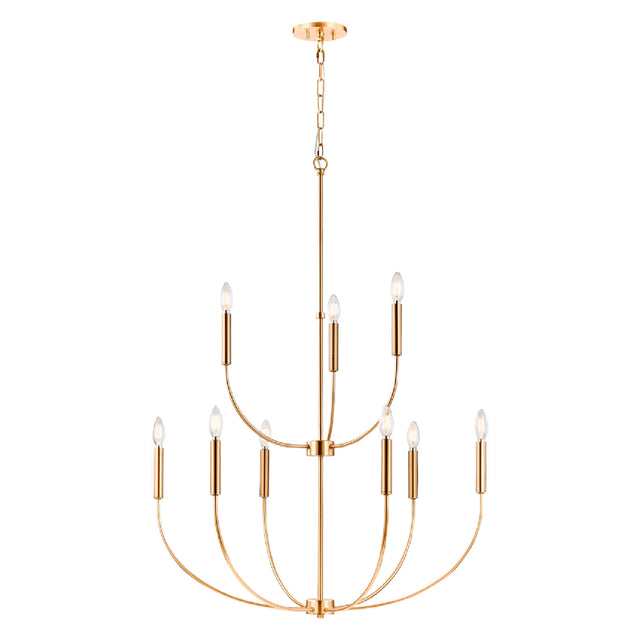 Modern European furniture - Gold 9-Light Chandelier - www.oroa.com