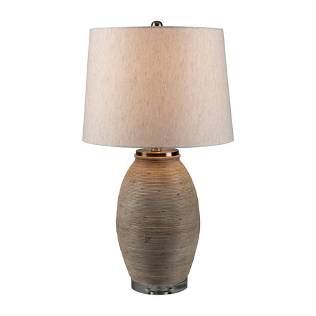   Modern European furniture -  Cement Base Linen Table Lamp - www.oroa.com | Oroa.com