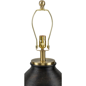   Modern European furniture -  Rounded Cement Linen Table Lamp - www.oroa.com | Oroa.com