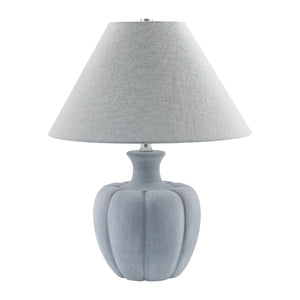   Modern European furniture - Gray Cement Linen Table Lamp - www.oroa.com | Oroa.com