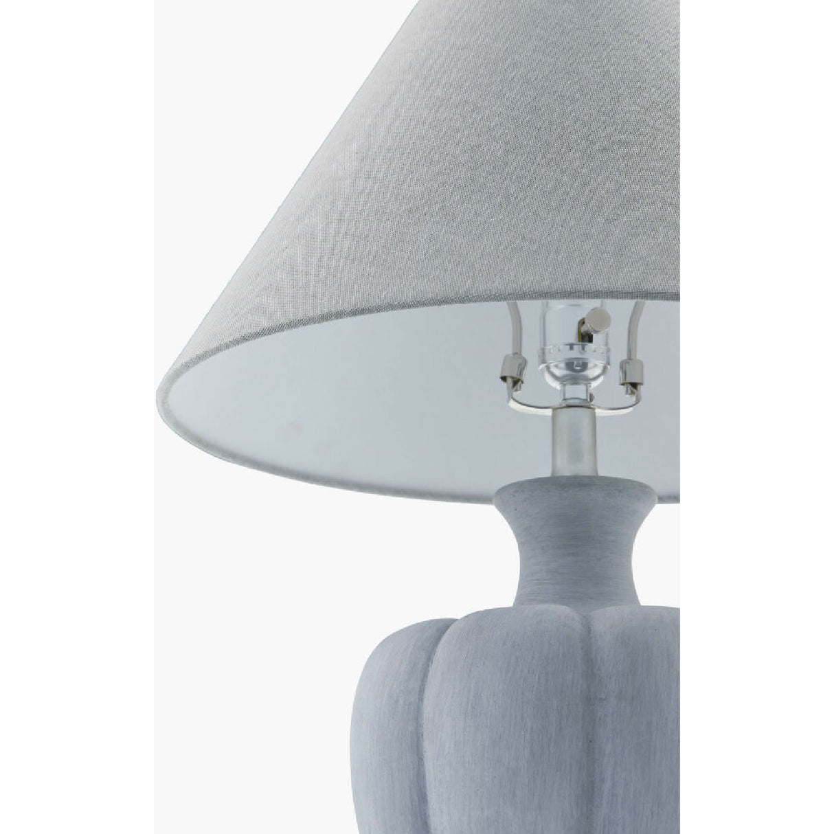   Modern European furniture - Gray Cement Linen Table Lamp - www.oroa.com | Oroa.com