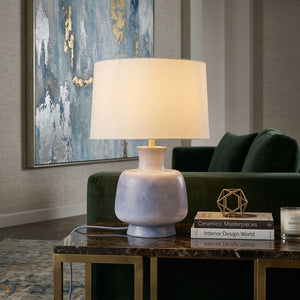   Modern European furniture - Painted Base Linen Table Lamp - www.oroa.com | Oroa.com