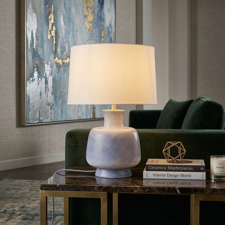   Modern European furniture - Painted Base Linen Table Lamp - www.oroa.com | Oroa.com