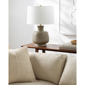   Modern European furniture - Painted Base Linen Table Lamp - www.oroa.com | Oroa.com