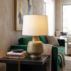   Modern European furniture - Painted Base Linen Table Lamp - www.oroa.com | Oroa.com