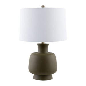   Modern European furniture - Painted Base Linen Table Lamp - www.oroa.com | Oroa.com