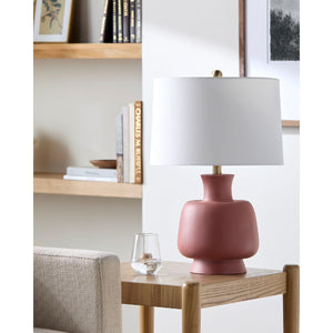   Modern European furniture - Painted Base Linen Table Lamp - www.oroa.com | Oroa.com