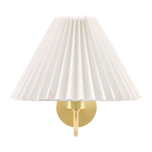   Modern European furniture - Pleated White Linen Wall Lamp - www.oroa.com | Oroa.com