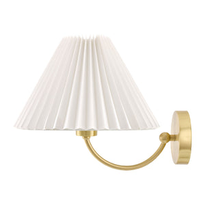   Modern European furniture - Pleated White Linen Wall Lamp - www.oroa.com | Oroa.com