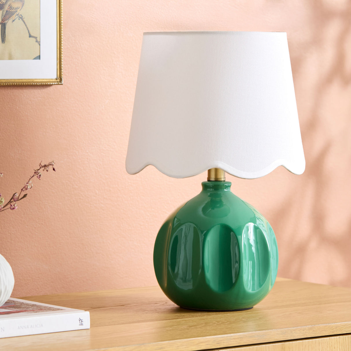   Modern European furniture - Wavy Linen Accent Table Lamp - www.oroa.com | Oroa.com