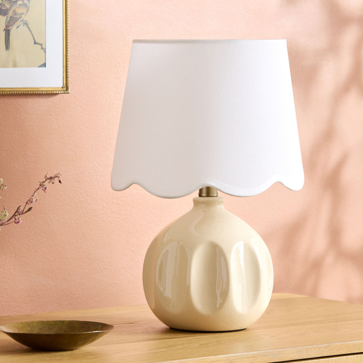   Modern European furniture - Wavy Linen Accent Table Lamp - www.oroa.com | Oroa.com
