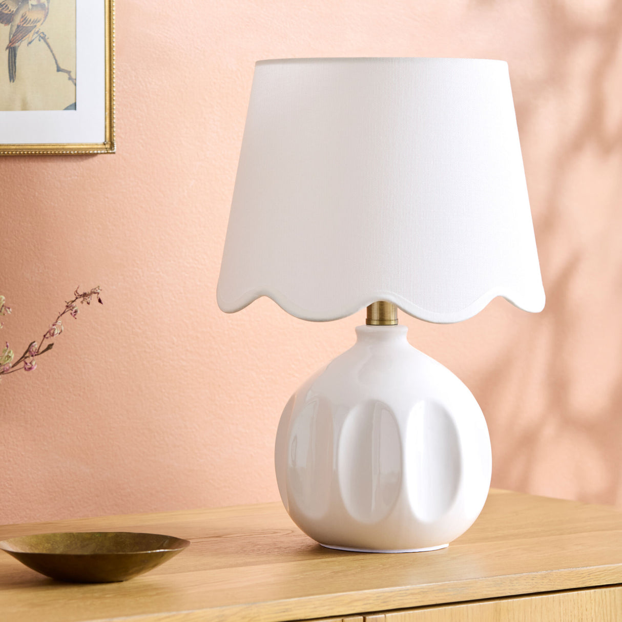   Modern European furniture - Wavy Linen Accent Table Lamp - www.oroa.com | Oroa.com