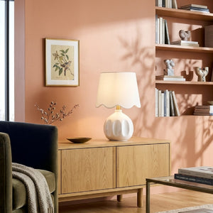   Modern European furniture - Wavy Linen Accent Table Lamp - www.oroa.com | Oroa.com