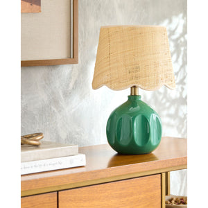   Modern European furniture - Wavy Rattan Accent Table Lamp - www.oroa.com | Oroa.com