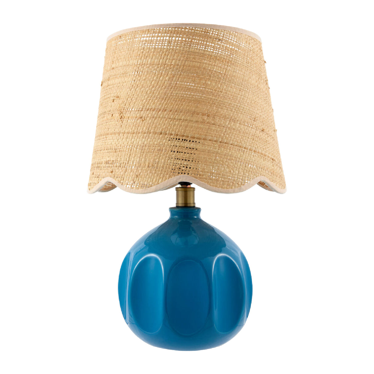   Modern European furniture - Wavy Rattan Accent Table Lamp - www.oroa.com | Oroa.com