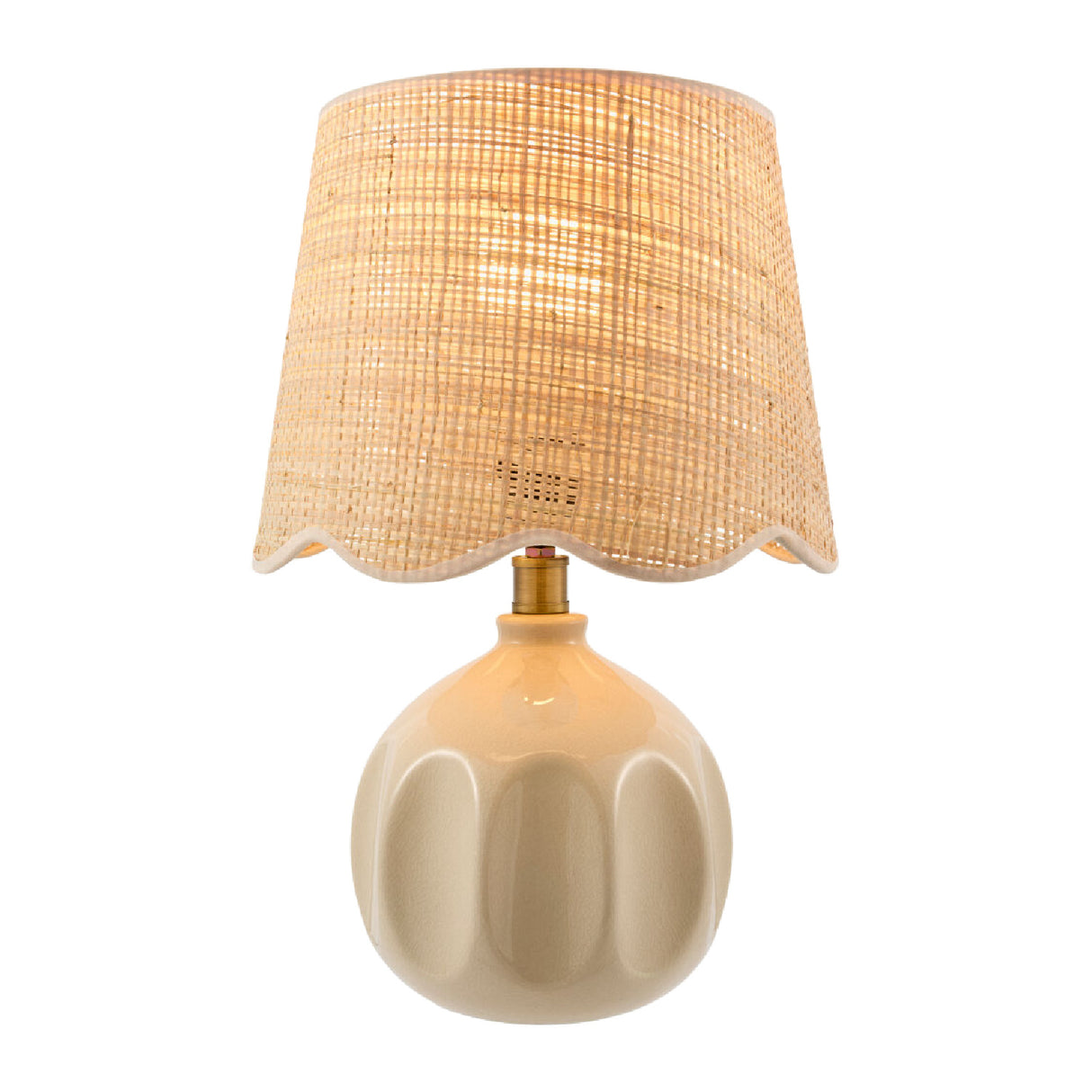   Modern European furniture - Wavy Rattan Accent Table Lamp - www.oroa.com | Oroa.com