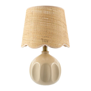   Modern European furniture - Wavy Rattan Accent Table Lamp - www.oroa.com | Oroa.com