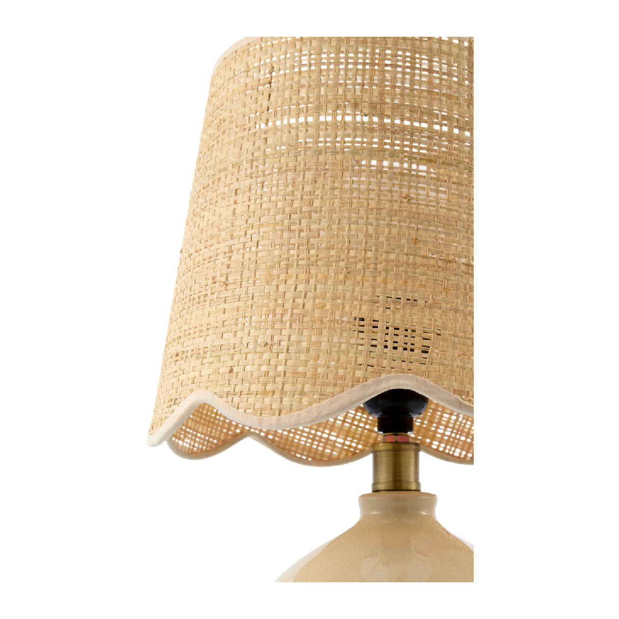   Modern European furniture - Wavy Rattan Accent Table Lamp - www.oroa.com | Oroa.com